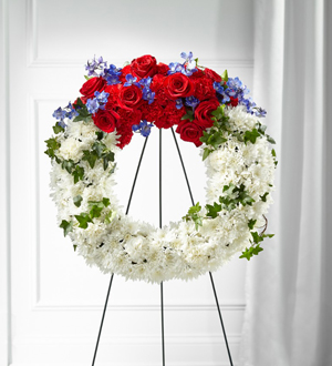 The FTD® Patriotic Passion™ Wreath