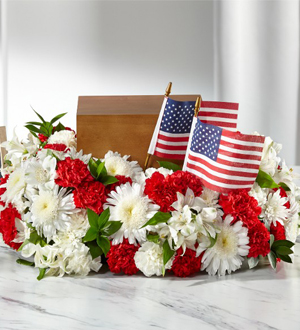 The FTD® Spirit of Patriotism™ Cremation Adornment
