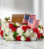 The FTD® Spirit of Patriotism™ Cremation Adornment