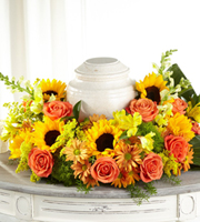 The FTD® Faithful Sunflower™ Cremation Adornment