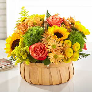 The FTD® Harvest Sunflower™ Basket 