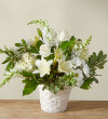 Ivory Elegance Floral Basket