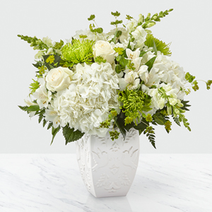The FTD® Peace and Hope™ Green Bouquet
