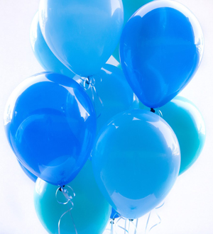 Dozen Latex Balloons Blue
