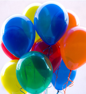 Dozen Latex Balloons Jewel Tones