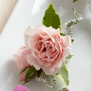 The FTD® Pink Spray Rose Boutonniere