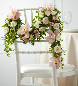 The FTD® Orchid Rose™ Chair Décor