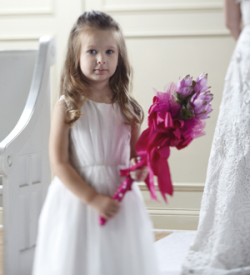 The FTD Sparkle Pink Flower Girl Bouquet