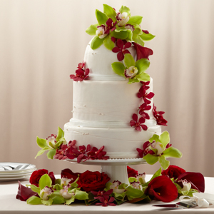 The FTD® Elegant Orchid Cake Décor