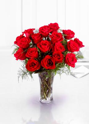 The FTD® Premium 18 Long Stemmed Red Roses Bouquet